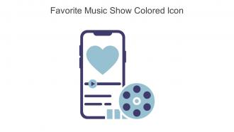 Favorite Music Show Colored Icon In Powerpoint Pptx Png And Editable Eps Format