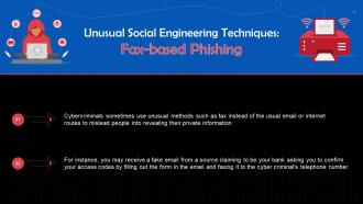 Fax Based Phishing For Social Engineering Training Ppt
