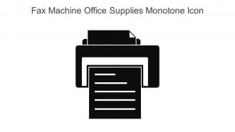 Fax Machine Office Supplies Monotone Icon In Powerpoint Pptx Png And Editable Eps Format