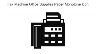 Fax Machine Office Supplies Paper Monotone Icon In Powerpoint Pptx Png And Editable Eps Format