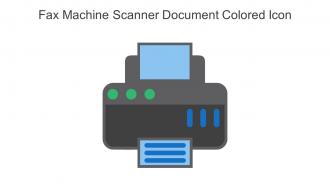 Fax Machine Scanner Document Colored Icon In Powerpoint Pptx Png And Editable Eps Format
