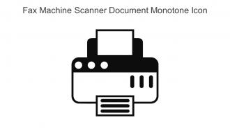 Fax Machine Scanner Document Monotone Icon In Powerpoint Pptx Png And Editable Eps Format
