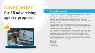 FB Advertising Agency Proposal Powerpoint Presentation Slides Engaging Idea