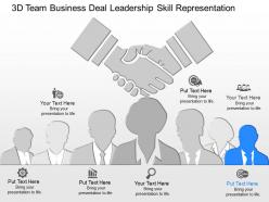 Fd 3d team business deal leadership skill representation powerpoint template