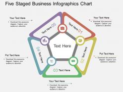 Fd five staged business infographics chart flat powerpoint design