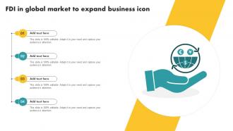 FDI In Global Market To Expand Business Icon