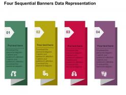 Fe Four Sequential Banners Data Representation Flat Powerpoint Design