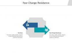 Fear change resistance ppt powerpoint presentation model show cpb