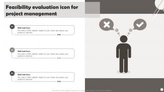 Feasibility Evaluation Icon For Project Management