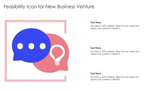 Feasibility Icon For New Business Venture