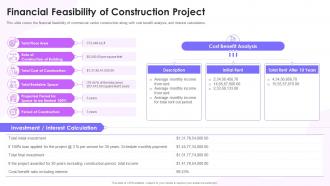 Feasibility Of Construction Project Feasibility Study Templates For Different Projects