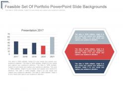 Feasible set of portfolio powerpoint slide backgrounds