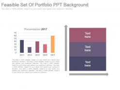 Feasible set of portfolio ppt background