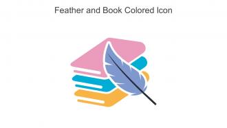 Feather And Book Colored Icon In Powerpoint Pptx Png And Editable Eps Format