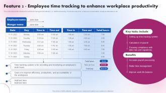 Feature 2 Employee Time Tracking To Enhance Delivering ICT Services For Enhanced Business Strategy SS V