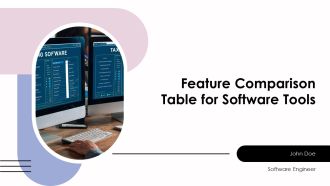 Feature Comparison Table For Software Tools PPT Guidelines AT