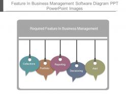 Feature in business management software diagram ppt powerpoint images