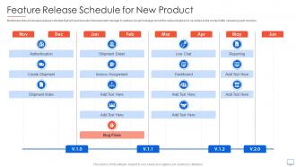 Feature Release Schedule For New Product Guide For Web Developers