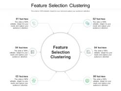 Feature selection clustering ppt powerpoint presentation summary shapes cpb