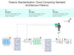 Feature Standardization Cloud Computing Standard Architecture Patterns Ppt Presentation Diagram