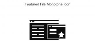Featured File Monotone Icon In Powerpoint Pptx Png And Editable Eps Format