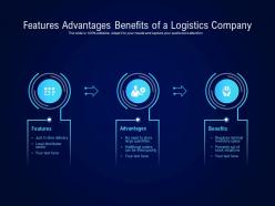 Features advantages benefits of a logistics company