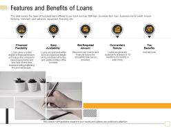 Features and benefits of loans certain ppt powerpoint presentation outline example