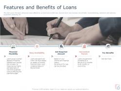 Features and benefits of loans ppt powerpoint presentation gallery graphics