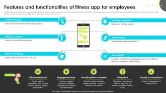 Features And Functionalities Of Fitness App For Employees Enhancing Employee Well Being