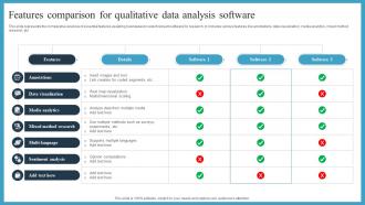Features Comparison For Qualitative Data Analysis Software