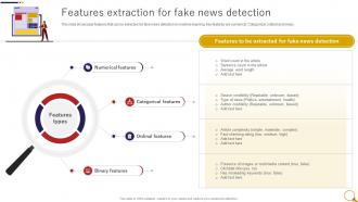 Features Extraction For Fake News Detection Fake News Detection Through Machine Learning ML SS