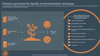 Features Generated By Spotify Recommendation Technique Recommendations Based On Machine Learning