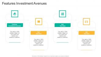 Features Investment Avenues In Powerpoint And Google Slides Cpb