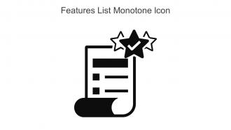 Features List Monotone Icon In Powerpoint Pptx Png And Editable Eps Format
