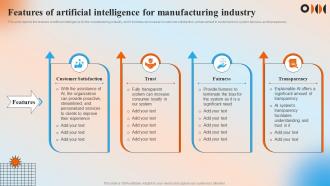 Features Of Artificial Intelligence For Manufacturing Industry Automation In Manufacturing IT