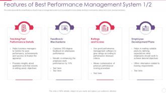 Features Of Best Performance Management System Improving Employee Performance