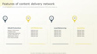 Features Of Content Delivery Network Content Distribution Network