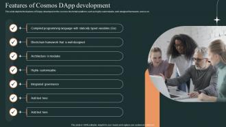 Features Of Cosmos Dapp Development Ppt Gallery Slides