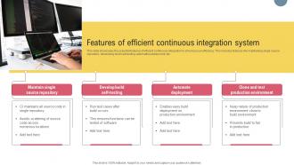 Features Of Efficient Continuous Integration System