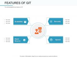 Features of git highlights ppt powerpoint presentation summary shapes
