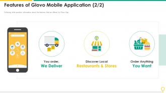 Features Of Glovo Mobile Application Glovo Investor Funding Elevator Pitch Deck