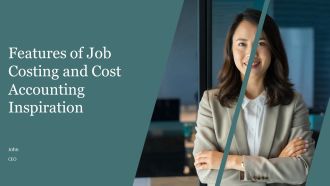 Features Of Job Costing And Cost Accounting Inspiration PPT Demonstration AT