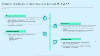 Features Of Software Defined Wide Area Network SD WAN Cloud WAN