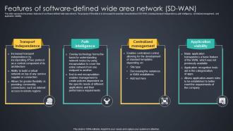 Features Of Software Defined Wide Area Network SD WAN Managed Wan Services