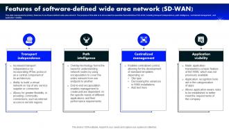 Features Of Software Defined Wide Area Network Sd Wan Software Defined Wide Area Network