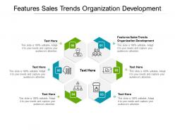 Features sales trends organization development ppt powerpoint presentation model background image cpb
