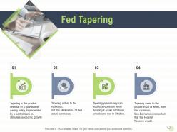 Fed tapering central bank powerpoint presentation slide