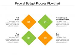 Federal budget process flowchart ppt powerpoint presentation infographics vector cpb