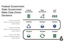 Federal Government State Government Make Data Driven Decisions
