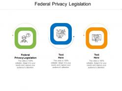 Federal privacy legislation ppt powerpoint presentation portfolio templates cpb